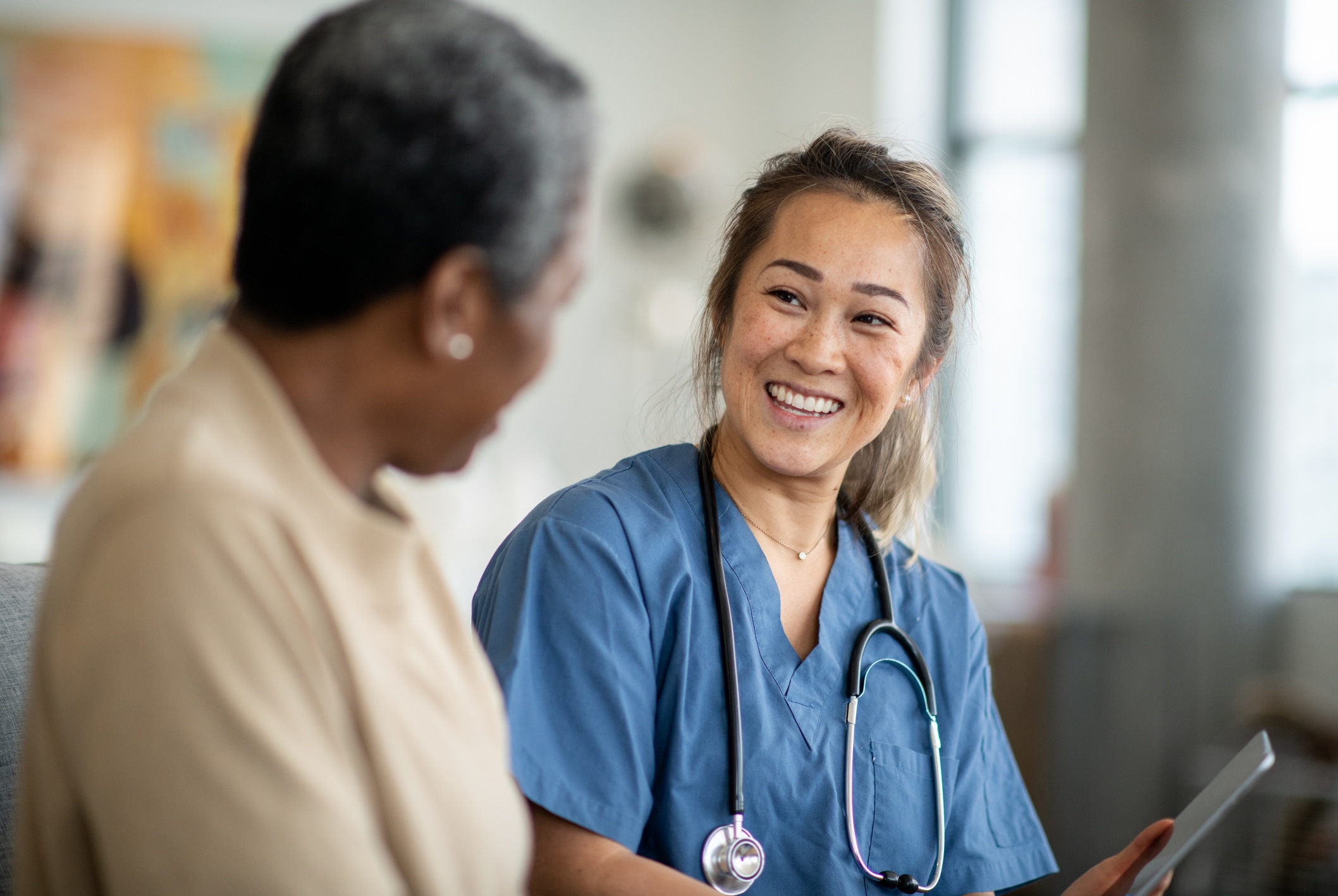 Primary Care nurse practitioner with a patient in Cumming, GA
