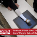 Girl getting an x-ray. Featured image for Sprain or Broken Bone? How to Know When to Get an X-Ray blog post.